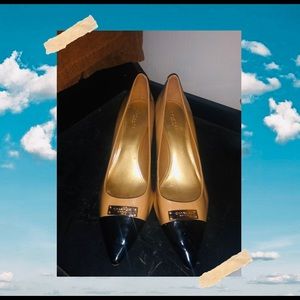 Coach Colorblock Kitten Heels